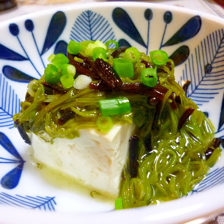 塩豆腐★めかぶに常備菜ひじき♪毎日健康に!